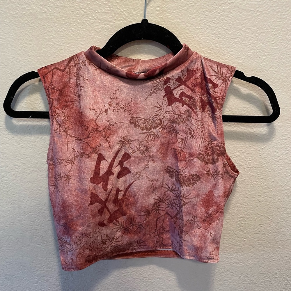 Oriental crop top